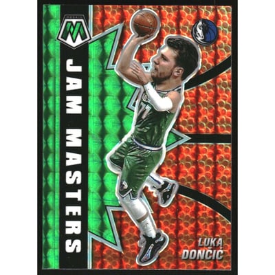 2020-21 Panini Mosaic Jam Masters Mosaic Green #12 Luka Doncic
