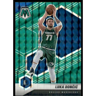 2020-21 Panini Mosaic Mosaic Green #47 Luka Doncic