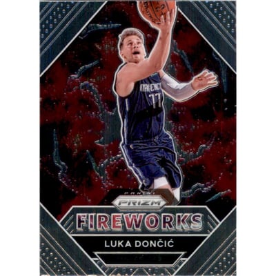 2020-21 Panini Prizm Fireworks #14 Luka Doncic