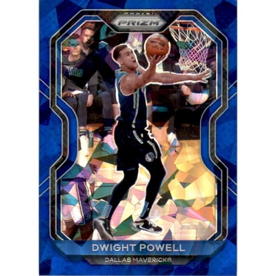2020-21 Panini Prizm Prizms Blue Ice #83 Dwight Powell