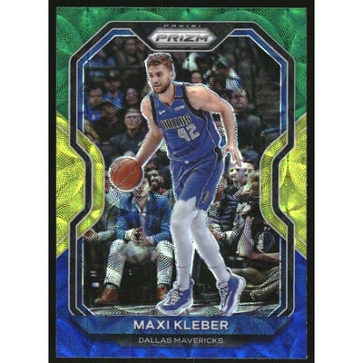 2020-21 Panini Prizm Prizms Choice Blue Yellow and Green #186 Maxi Kleber
