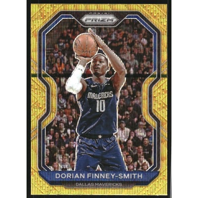 2020-21 Panini Prizm Prizms Gold Wave #63 Dorian Finney-Smith