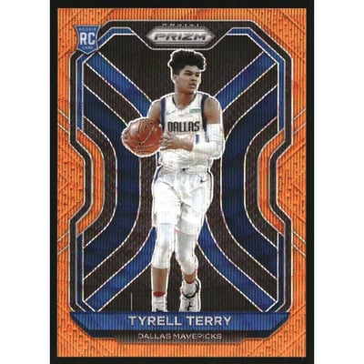 2020-21 Panini Prizm Prizms Orange Wave #259 Tyrell Terry