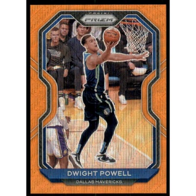 2020-21 Panini Prizm Prizms Orange Wave #83 Dwight Powell