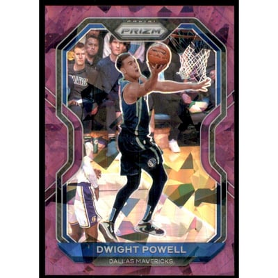 2020-21 Panini Prizm Prizms Purple Ice #83 Dwight Powell