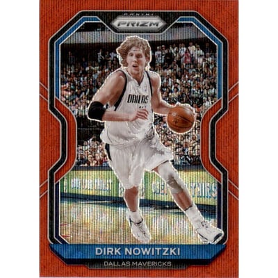 2020-21 Panini Prizm Prizms Ruby Wave #180 Dirk Nowitzki