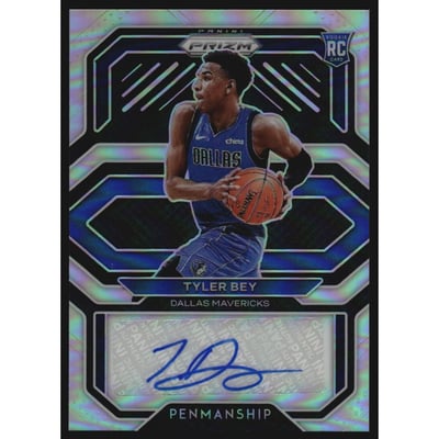 2020-21 Panini Prizm Rookie Penmanship Prizms Silver #13 Tyler Bey