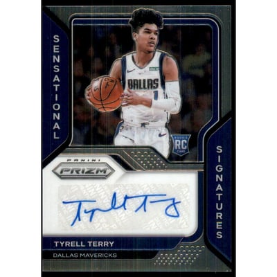 2020-21 Panini Prizm Sensational Signatures #82 Tyrell Terry