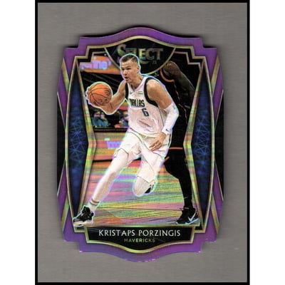 2020-21 Select Prizms Purple Die Cut #105 Kristaps Porzingis