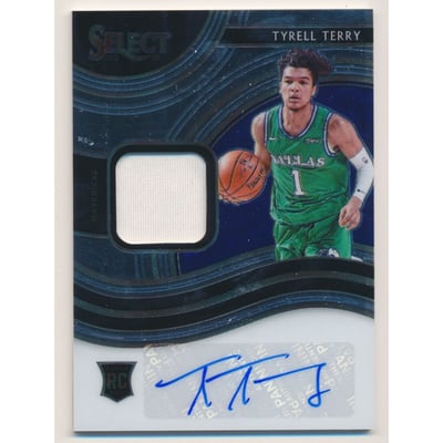 2020-21 Select Rookie Jersey Autographs #16 Tyrell Terry