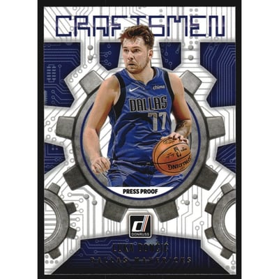 2021-22 Donruss Craftsmen Press Proof #2 Luka Doncic