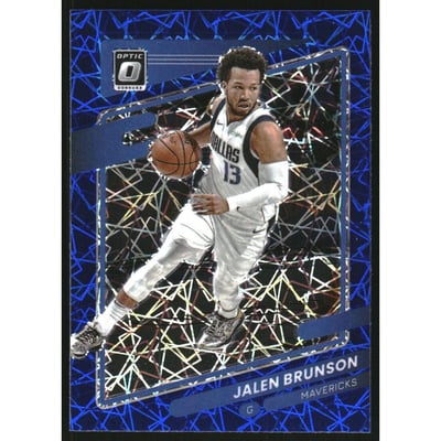 2021-22 Donruss Optic Blue Velocity #97 Jalen Brunson