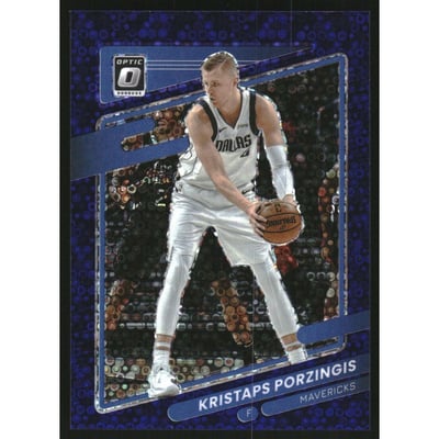 2021-22 Donruss Optic Fast Break Purple #18 Kristaps Porzingis