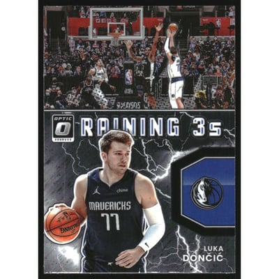 2021-22 Donruss Optic Raining 3s #4 Luka Doncic