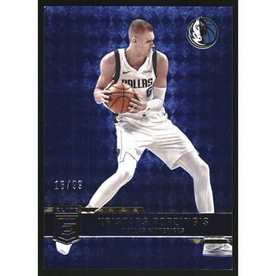 2021-22 Elite Blue #81 Kristaps Porzingis