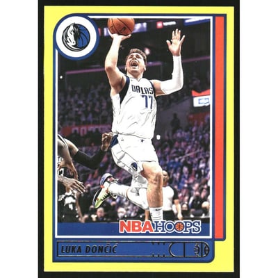 2021-22 Hoops Yellow #62 Luka Doncic