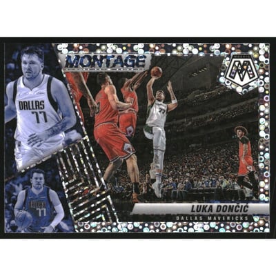 2021-22 Panini Mosaic Montage Fast Break Silver #26 Luka Doncic