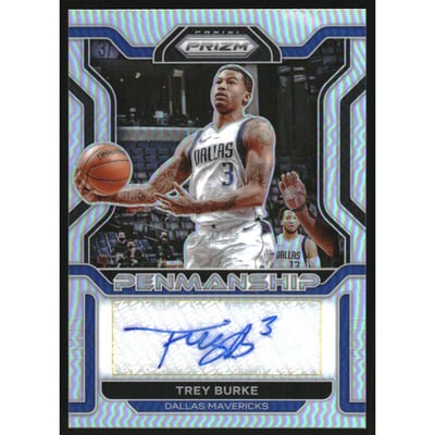 2021-22 Panini Prizm Penmanship Prizms Silver #36 Trey Burke