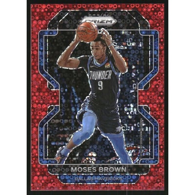 2021-22 Panini Prizm Prizms Fast Break Red #173 Moses Brown