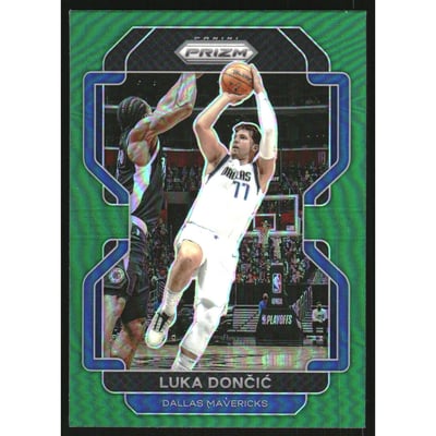 2021-22 Panini Prizm Prizms Green #223 Luka Doncic