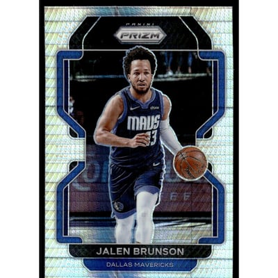 2021-22 Panini Prizm Prizms Hyper #144 Jalen Brunson