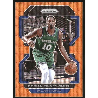 2021-22 Panini Prizm Prizms Orange Wave #208 Dorian Finney-Smith