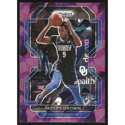 2021-22 Panini Prizm Prizms Purple Ice #173 Moses Brown