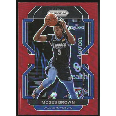 2021-22 Panini Prizm Prizms Red #173 Moses Brown