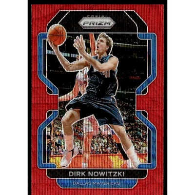 2021-22 Panini Prizm Prizms Ruby Wave #289 Dirk Nowitzki