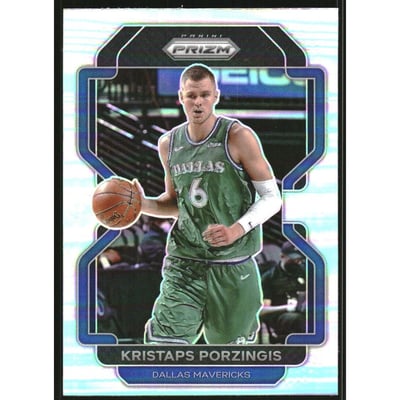 2021-22 Panini Prizm Prizms Silver #74 Kristaps Porzingis