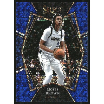 2021-22 Select Prizms Blue Disco #177 Moses Brown