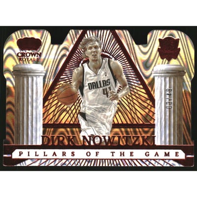 2022-23 Crown Royale Pillars of the Game Red #12 Dirk Nowitzki