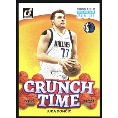 2022-23 Donruss Crunch Time Press Proof #1 Luka Doncic