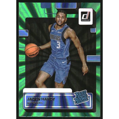 2022-23 Donruss Holo Green Laser #235 Jaden Hardy RR