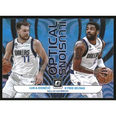 2022-23 Donruss Optic Optical Illusions #5 Kyrie Irving/Luka Doncic