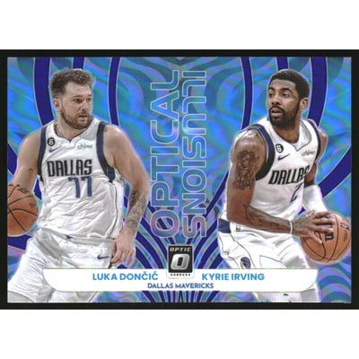 2022-23 Donruss Optic Optical Illusions Purple #5 Kyrie Irving/Luka Doncic