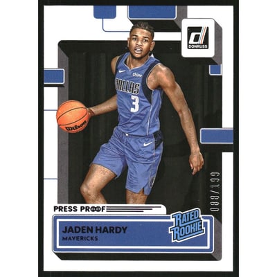 2022-23 Donruss Press Proof Purple #235 Jaden Hardy RR
