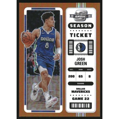 2022-23 Panini Contenders Optic Orange #70 Josh Green