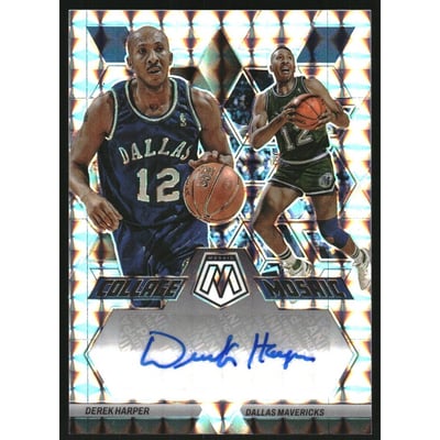 2022-23 Panini Mosaic Collage Autographs Mosaic #47 Derek Harper