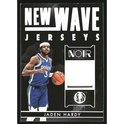 2022-23 Panini Noir New Wave Jerseys #29 Jaden Hardy
