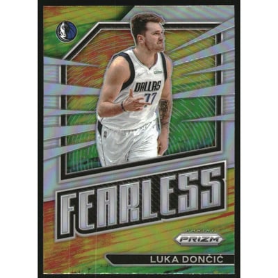 2022-23 Panini Prizm Fearless Prizms Silver #13 Luka Doncic