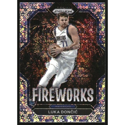 2022-23 Panini Prizm Fireworks Prizms Fast Break #24 Luka Doncic