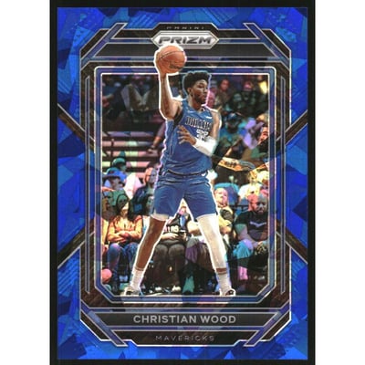 2022-23 Panini Prizm Prizms Blue Ice #192 Christian Wood