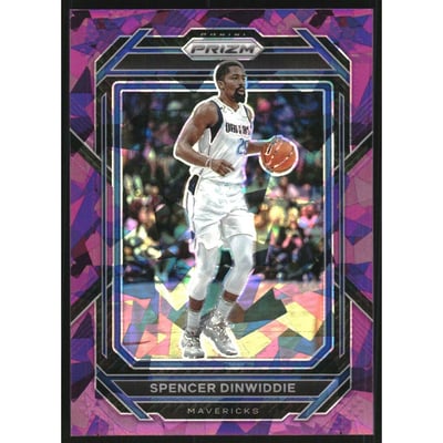 2022-23 Panini Prizm Prizms Purple Ice #199 Spencer Dinwiddie