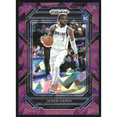 2022-23 Panini Prizm Prizms Purple Ice #226 Jaden Hardy