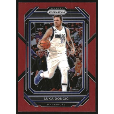 2022-23 Panini Prizm Prizms Red #196 Luka Doncic
