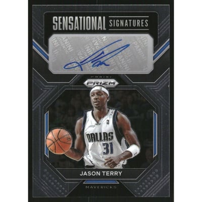 2022-23 Panini Prizm Sensational Signatures #35 Jason Terry