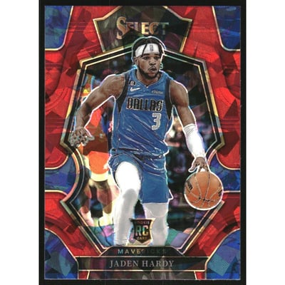 2022-23 Select Prizms Red Cracked Ice #174 Jaden Hardy