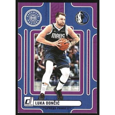 2023-24 Donruss Hardwood Masters Press Proof Purple #15 Luka Doncic