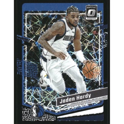 2023-24 Donruss Optic Black Velocity #55 Jaden Hardy